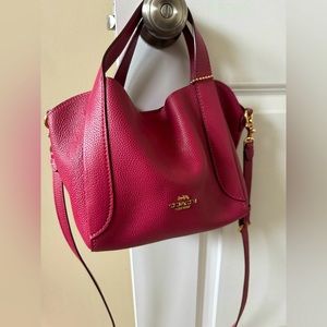 COACH Hadley Hobo 21 2way Handbag Pebble Leather❤️🎀